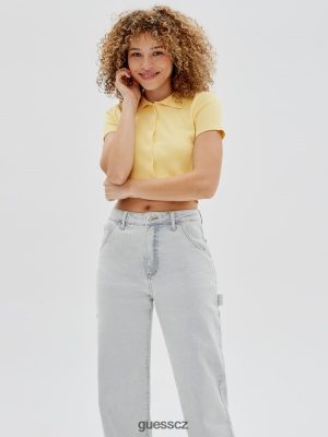 GUESS Boty - GUESS Originals svetr pólo máslová kukuřice ženy 2BRD1370 oblečení