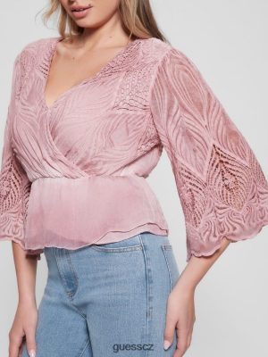 GUESS Boty - GUESS Pam vyšívaný top Vintage červenající se více ženy 2BRD1481 oblečení