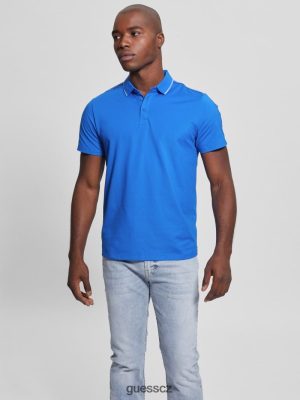 GUESS Boty - GUESS Paul Pique Tape Polo tričko Světlý zaffre muži 2BRD4148 oblečení