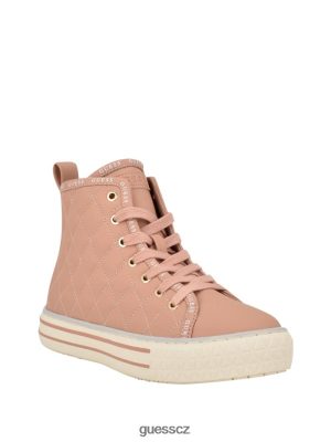 GUESS Boty - GUESS Prošívané tenisky s vysokým vrcholem opálení ženy 2BRD3365 obuv