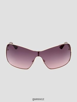 GUESS Boty - GUESS Quattro G Logo Metal Shield Sluneční brýle bílá/zlato ženy 2BRD3674 příslušenství