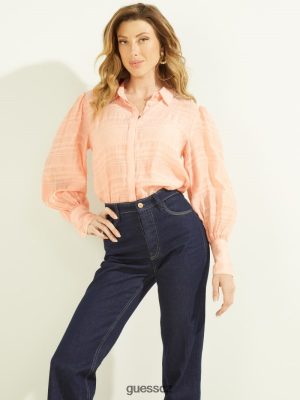 GUESS Boty - GUESS Rav Crinkle Top Peach Creme ženy 2BRD1532 oblečení