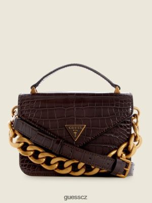 GUESS Boty - GUESS Retour Mini Top Handle Crossbody Espresso ženy 2BRD2876 tašky
