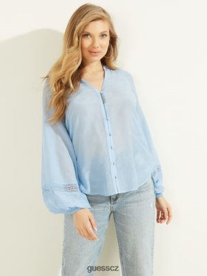 GUESS Boty - GUESS Ryan Voile Top Shelter Blue Multi ženy 2BRD1559 oblečení