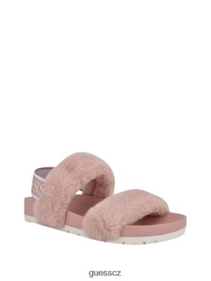 GUESS Boty - GUESS Sandál Faux-Fur Faux-Fur růžový ženy 2BRD3503 obuv