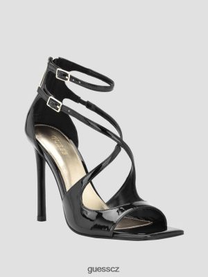 GUESS Boty - GUESS Sella Strappy Stiletto Heels černý ženy 2BRD3392 obuv