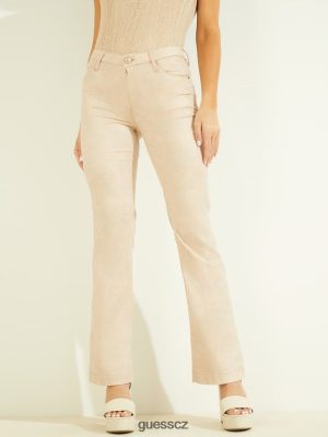 GUESS Boty - GUESS Sexy bootcut tkaní kalhoty Kovový jaguar ženy 2BRD194 oblečení