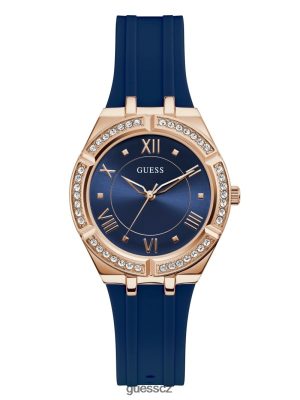 GUESS Boty - GUESS Silikonové analogové hodinky růžové zlato a modrá ženy 2BRD3557 příslušenství