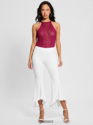 GUESS Boty - GUESS Sofia 1981 výškové vzpírání džíny Bílý bufali ženy 2BRD14 oblečení