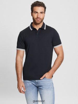 GUESS Boty - GUESS Sports Pique Polo Bleu elegantní muži 2BRD3977 oblečení