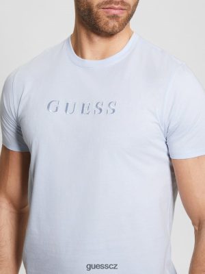 GUESS Boty - GUESS Vyšívané logo Tee dýchací cesty modrá muži 2BRD4064 oblečení