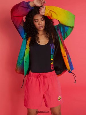 GUESS Boty - GUESS X J Balvin jednodílné plavky Černé nápisy ženy 2BRD2615 oblečení