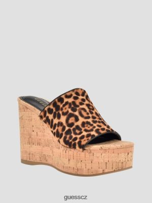 GUESS Boty - GUESS Yenise Wedge sandály Středně hnědá ženy 2BRD3464 obuv