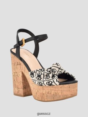 GUESS Boty - GUESS Yipster Logo Platform Heelled sandály černý ženy 2BRD3410 obuv
