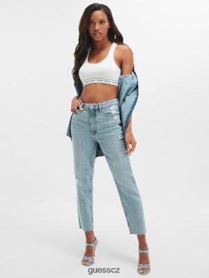 GUESS Boty - GUESS ekologické maminky džíny Moonstone Blue ženy 2BRD56 oblečení