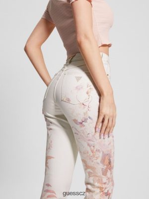 GUESS Boty - GUESS ekologický pop '70. let květinové tiskové vzplanutí džíny harmonie w ženy 2BRD86 oblečení