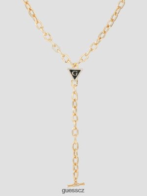 GUESS Boty - GUESS g trojúhelníku y náhrdelník Zlatý tón a černá ženy 2BRD3827 příslušenství