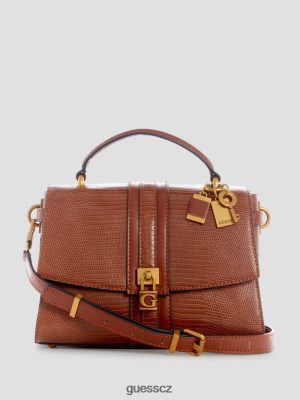 GUESS Boty - GUESS ginevra texturovaný horní rukojeť crossbody koňak ženy 2BRD2825 tašky