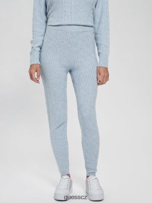 GUESS Boty - GUESS kabelové legíny Blaire Wool-Blend Sky soumrak ženy 2BRD2156 oblečení