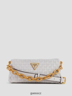 GUESS Boty - GUESS lisbet tkaný mini zip-top crossbody bílý ženy 2BRD2810 tašky