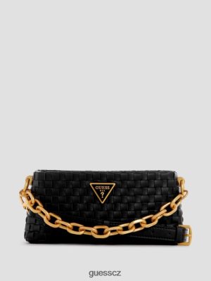 GUESS Boty - GUESS lisbet tkaný mini zip-top crossbody Černý květinový tisk ženy 2BRD2819 tašky