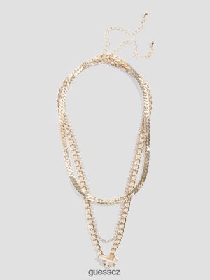 GUESS Boty - GUESS přepínací náhrdelník s více tonovými vrstvami zlato ženy 2BRD3833 příslušenství