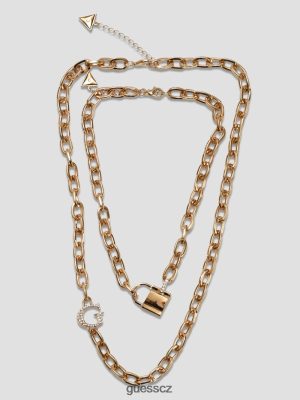 GUESS Boty - GUESS sada náhrdelníku řetězu zlato ženy 2BRD3878 příslušenství