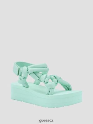 GUESS Boty - GUESS sandály na plošiny Albina Džínoviny ženy 2BRD3482 obuv