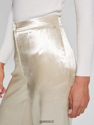 GUESS Boty - GUESS saténové kalhoty bridilda perlorodka ženy 2BRD2237 oblečení