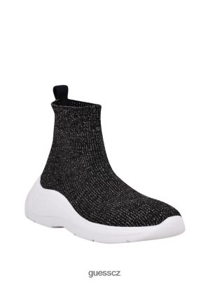 GUESS Boty - GUESS tenisky Sindera Shimmer Sock Stříbrná více textilie ženy 2BRD2504 obuv
