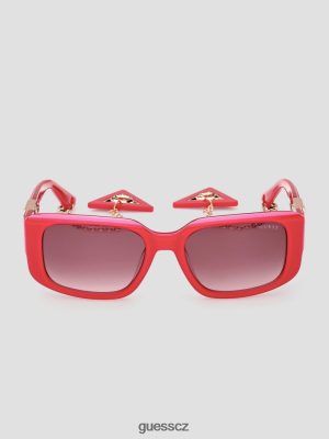 GUESS Boty - GUESS čtvercové plastové sluneční brýle s klíčenkami růžový ženy 2BRD3713 příslušenství