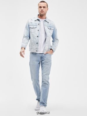GUESS Boty - GUESS vybledlé zúžené džíny Jackson Wash muži 2BRD3962 oblečení