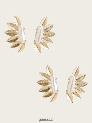 GUESS Czarna Torebka - GUESS 14k zlatý listový a hruška peří náušnice Stříbro/zlato ženy 2BRD3906 příslušenství