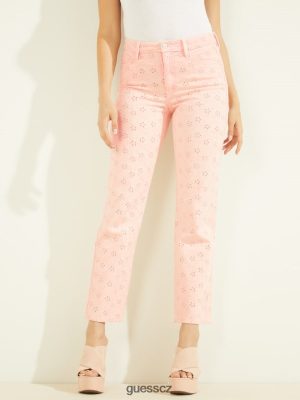 GUESS Czarna Torebka - GUESS 1981 Eyelet Straight Jeans Floridada Peach ženy 2BRD249 oblečení