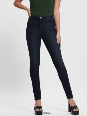 GUESS Czarna Torebka - GUESS 1981 Skinny džíny Blue Lagoon Indigo Wash ženy 2BRD36 oblečení