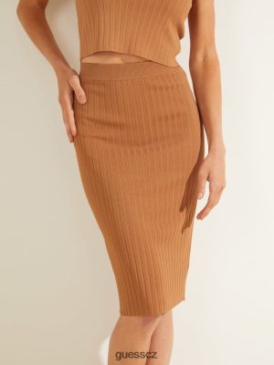 GUESS Czarna Torebka - GUESS Agnes svetr sukně Tabák hnědá ženy 2BRD2385 oblečení