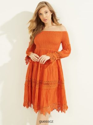 GUESS Czarna Torebka - GUESS Amber off-the-rameder šaty Gold Blaze Multi ženy 2BRD729 oblečení