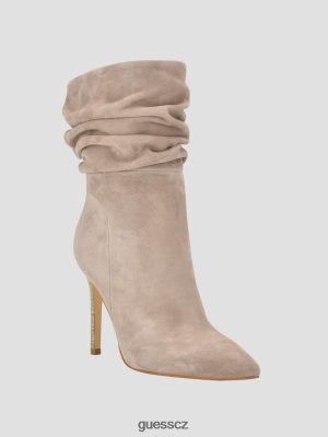 GUESS Czarna Torebka - GUESS Backy Suede Slouch Bootie Taupe ženy 2BRD3513 obuv