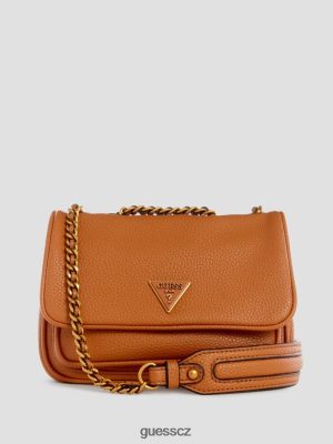 GUESS Czarna Torebka - GUESS Becci Mini Convertible Bag koňak ženy 2BRD2796 tašky