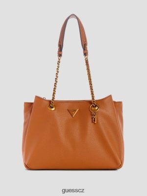 GUESS Czarna Torebka - GUESS Becci přítelkyně ramenní satchel koňak ženy 2BRD3027 tašky