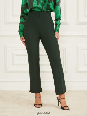 GUESS Czarna Torebka - GUESS Braxton Pant Chenille Green ženy 2BRD2211 oblečení