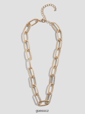 GUESS Czarna Torebka - GUESS Dalšalovavý náhrdelník papír zlato ženy 2BRD3888 příslušenství