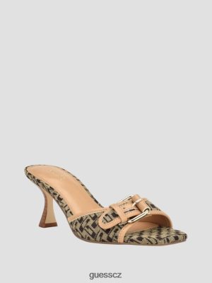 GUESS Czarna Torebka - GUESS Dista BOCKLED LOGO KITTEN PATELY Středně hnědá ženy 2BRD3381 obuv