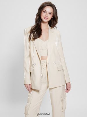 GUESS Czarna Torebka - GUESS Eco Adriana Satin Blazer Cemento multi ženy 2BRD1728 oblečení