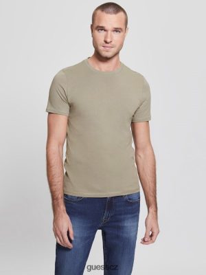 GUESS Czarna Torebka - GUESS Eco Aidy Tee Mossy Green muži 2BRD4125 oblečení