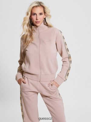 GUESS Czarna Torebka - GUESS Eco Britney logo páska bunda Posh Taupe ženy 2BRD1839 oblečení