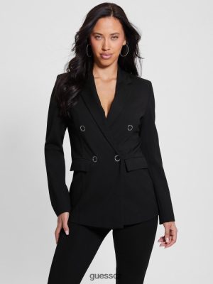 GUESS Czarna Torebka - GUESS Eco Dafne Blazer černý ženy 2BRD1764 oblečení