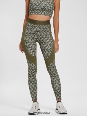 GUESS Czarna Torebka - GUESS Eco Daria Cube Leggings g krychle olivové kombo ženy 2BRD2394 oblečení