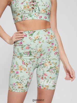 GUESS Czarna Torebka - GUESS Eco Davina Floral Biker Shorts Acqua Field Flower ženy 2BRD2193 oblečení