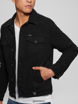 GUESS Czarna Torebka - GUESS Eco Dillon bunda Wash útěk z vězení muži 2BRD3951 oblečení